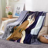 Load image into Gallery viewer, The Demon Girl Next Door Flannel Fleece Blanket Throw Cosplay Blanket