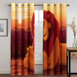 Load image into Gallery viewer, The Lion King Curtains Cosplay Blackout Window Treatments Drapes