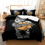 Load image into Gallery viewer, The Mandalorian Baby Yoda Cosplay Kids Bedding Set Duvet Cover Sets