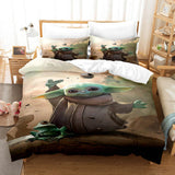 Load image into Gallery viewer, The Mandalorian Baby Yoda Cosplay Kids Bedding Set Duvet Cover Sets