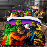 Charger l&#39;image dans la visionneuse de la galerie, Cartoon The Monster Squad Ensemble de literie Quilt Housse de couette Ensembles de literie