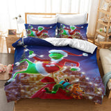 Load image into Gallery viewer, The Santa Grinch Christmas UK Bedding Set Quilt Cover