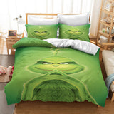 Load image into Gallery viewer, The Santa Grinch Christmas UK Bedding Set Quilt Cover