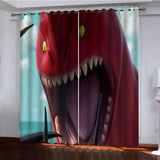 Load image into Gallery viewer, The Sea Beast Curtains Pattern Blackout Window Drapes