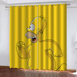 Load image into Gallery viewer, The Simpsons Curtains Cosplay Blackout Window Drapes Room Decoration