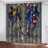 Charger l&#39;image dans la visionneuse de la galerie, The Transformers Rideaux Cosplay Blackout Fenêtre Rideaux Chambre Décoration