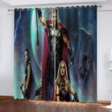 Load image into Gallery viewer, Thor 4 Love and Thunder Curtains Blackout Window Drapes