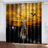Load image into Gallery viewer, Tiger Curtains Blackout Window Treatments Drapes for Room Decoration