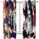 Charger l&#39;image dans la visionneuse de la galerie, Tokyo Ghoul Rideaux Cosplay Blackout Fenêtre Traitements Rideaux pour la décoration de la chambre