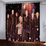 Load image into Gallery viewer, Tokyo Revengers Pattern Curtains Blackout Window Drapes