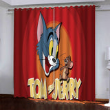 Load image into Gallery viewer, Tom and Jerry Curtains Pattern Blackout Window Drapes