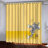 Load image into Gallery viewer, Tom and Jerry Curtains Pattern Blackout Window Drapes