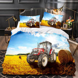 Load image into Gallery viewer, Tractor Pattern Bedding Set Duvet Cover Without Filler