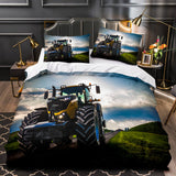 Load image into Gallery viewer, Tractor Pattern Bedding Set Duvet Cover Without Filler