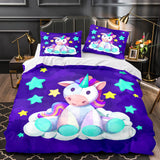 Load image into Gallery viewer, Unicorn Bedding Set Quilt Duvet Cover Bedding Sets for Kids Gift