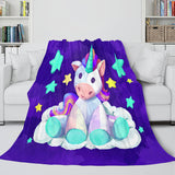 Load image into Gallery viewer, Unicorn Blanket Flannel Fleece Throw Blanket Girls Birthday Gift