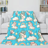 Load image into Gallery viewer, Unicorn Blanket Flannel Fleece Throw Blanket Girls Birthday Gift