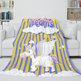 Load image into Gallery viewer, Unicorn Blanket Flannel Fleece Throw Blanket Girls Birthday Gift