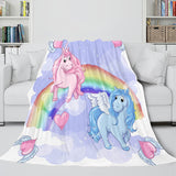 Load image into Gallery viewer, Unicorn Blanket Flannel Fleece Throw Cosplay Blanket Christmas Gift