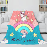 Load image into Gallery viewer, Unicorn Blanket Flannel Fleece Throw Cosplay Blanket Christmas Gift