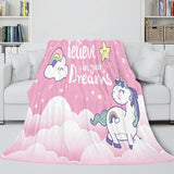 Load image into Gallery viewer, Unicorn Blanket Flannel Fleece Throw Cosplay Blanket Christmas Gift
