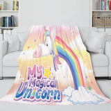 Load image into Gallery viewer, Unicorn Blanket Flannel Fleece Throw Cosplay Blanket Christmas Gift