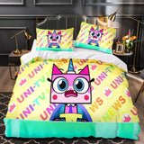 Load image into Gallery viewer, Unikitty Bedding Set Quilt Duvet Cover Bedding Sets Kids Birthday Gift