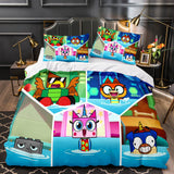 Load image into Gallery viewer, Unikitty Bedding Set Quilt Duvet Cover Bedding Sets Kids Birthday Gift