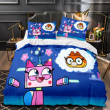 Load image into Gallery viewer, Unikitty Bedding Set Quilt Duvet Cover Bedding Sets for Kids Gift