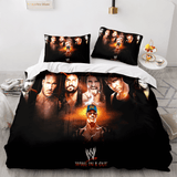 Charger l&#39;image dans la visionneuse de la galerie, WWE RAW Cosplay Parure de lit Taille UK Couette Housses de couette Ensembles de draps