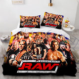 Charger l&#39;image dans la visionneuse de la galerie, WWE RAW Cosplay UK Parure de lit Couette Housses de couette Ensembles de draps