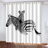 Load image into Gallery viewer, Zebra Curtains Blackout Window Drapes