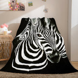 Load image into Gallery viewer, Zebra Dinosaur Leopard Flannel Fleece Blanket Dunelm Bedding Blanket