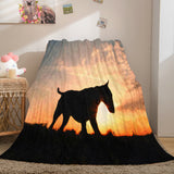 Load image into Gallery viewer, Zebra Dinosaur Leopard Flannel Fleece Blanket Dunelm Bedding Blanket