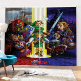 Load image into Gallery viewer, Zelda Curtains Cosplay Blackout Window Drapes for Room Decoration