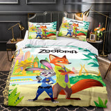 Charger l&#39;image dans la visionneuse de la galerie, Zootopia Literie Cosplay Couette Housses de Couette Décoration Lit